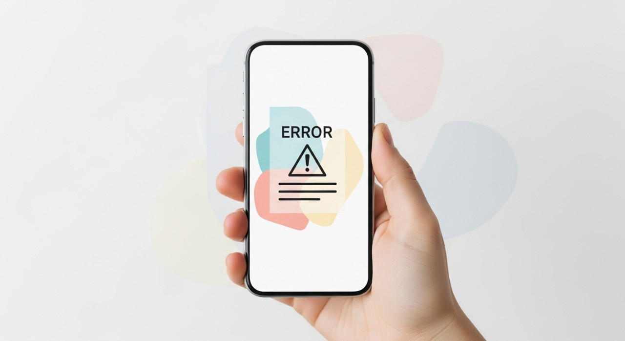 Seseorang sedang menggunakan telefon bimbit untuk membuat laporan bungkusan yang hilang.