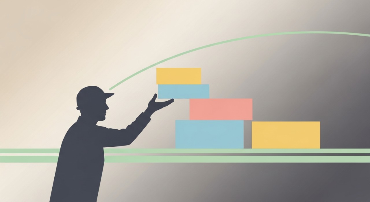 Seorang penjual online sedang memeriksa kondisi paket yang sudah siap dikirim.