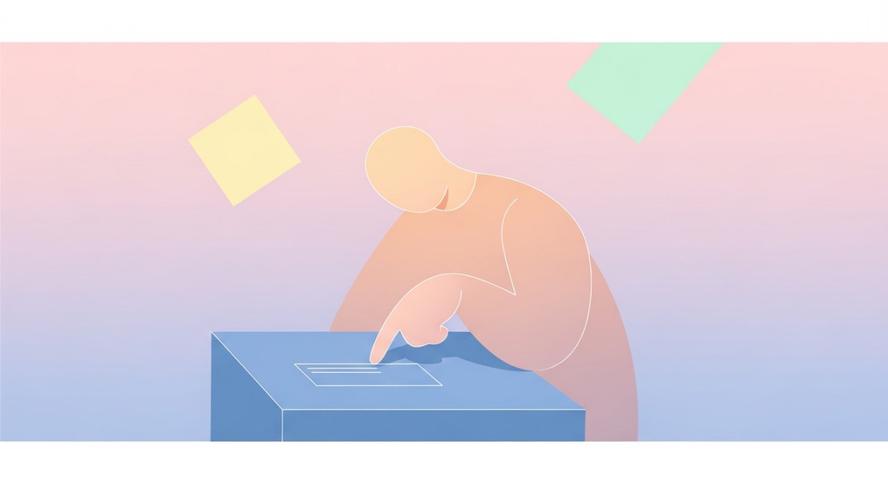 Seseorang sedang menyemak alamat pada bungkusan untuk penghantaran.